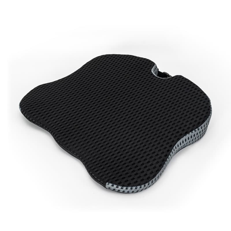 Perna ortopedica pentru sezut din spuma cu memorie 4D, QFC-047B Arvada ErgoSupport, forma U, dimensiuni 42x47x8x1cm, husa detasabila respirabila si design ergonomic, husa neagra