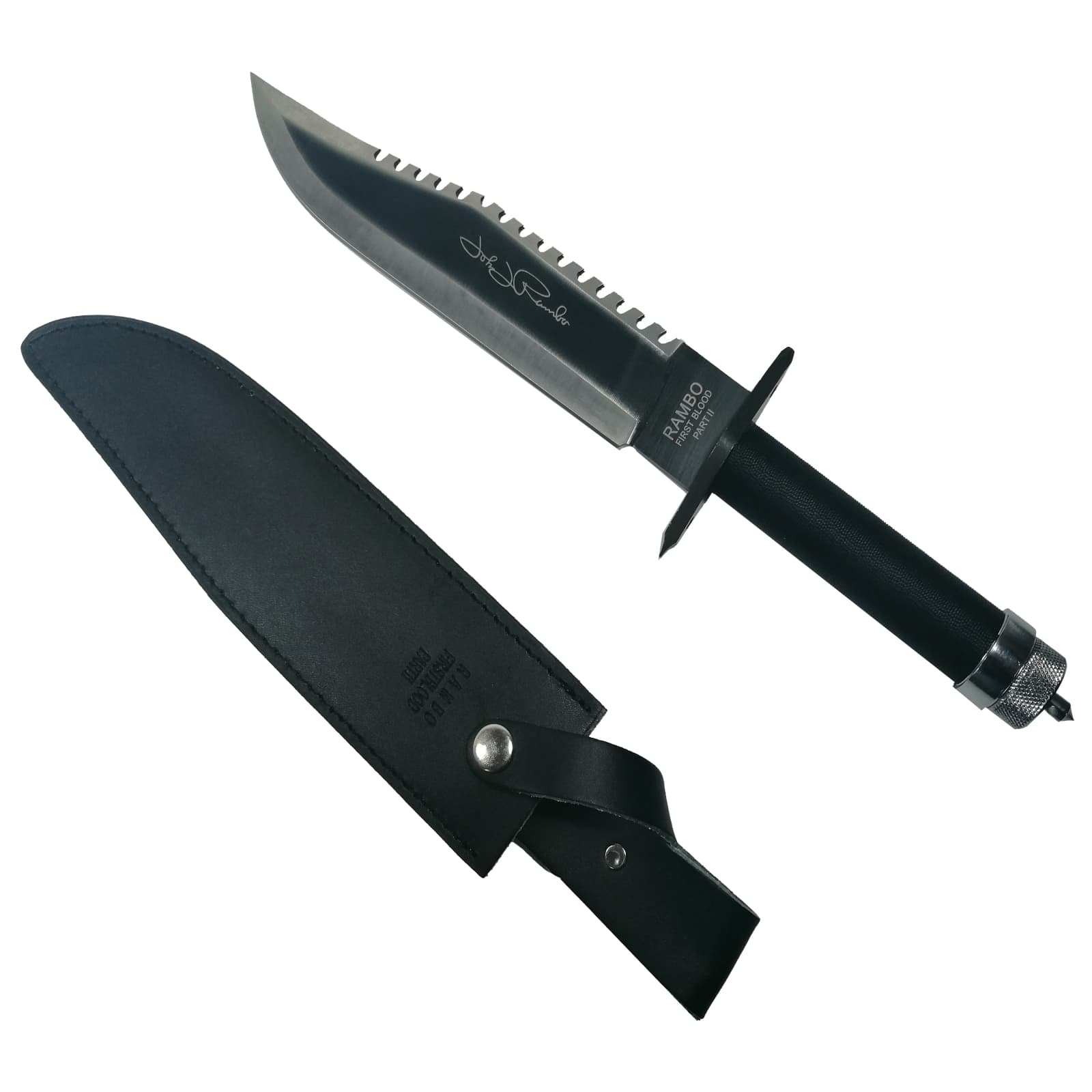 Cutit de vanatoare DEPOX®, Rambo 2 First Blood, editie de colectie, 40 cm, teaca inclusa