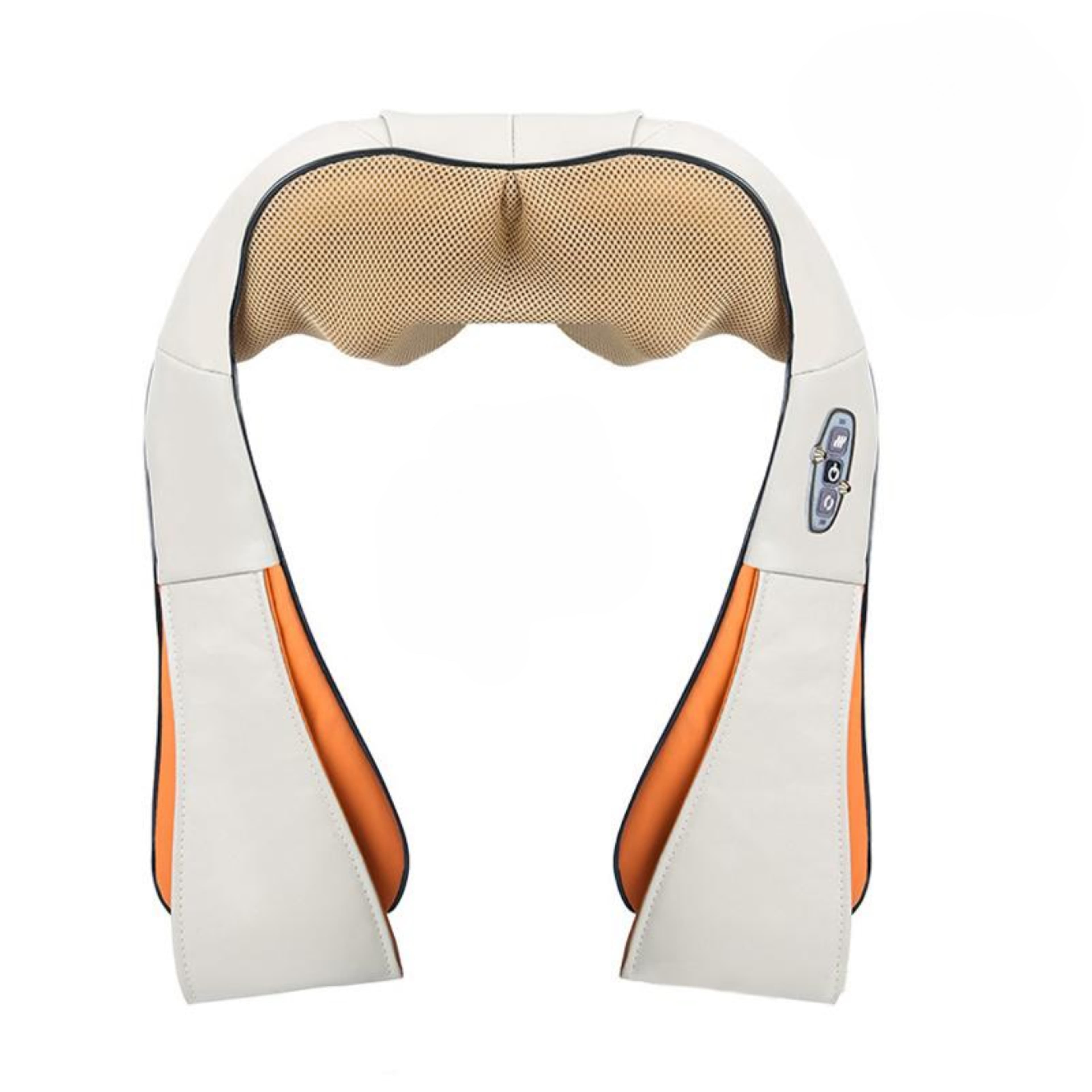 Aparat Profesional pentru masaj King Relax, cervical, spate, lombara, abdomen si picioare, Shiatsu, 4 puncte de masaj, gri